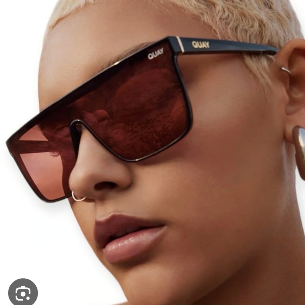 Quay Australia Nightfall Black Frame Sunglasses NEW